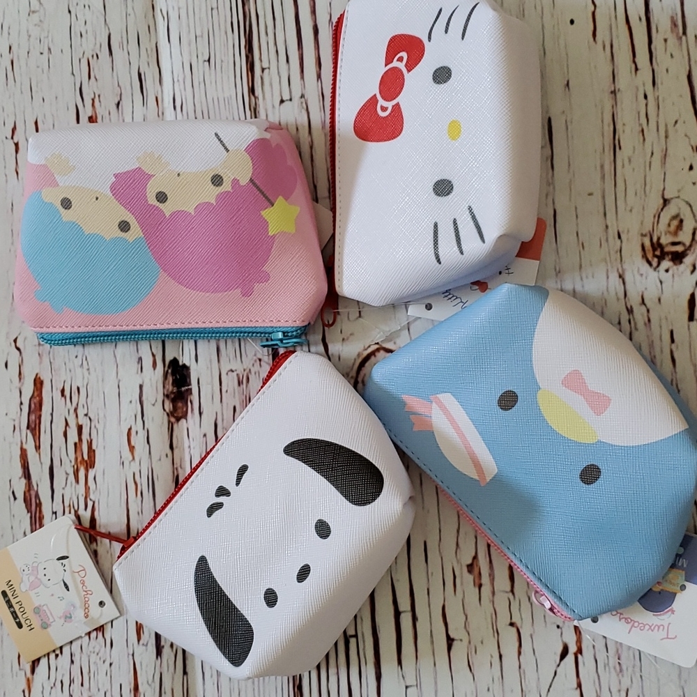 🆕️ SANRIO CUTE MINI POUCH (LITTLE TWIN STARS, TUXEDO SAM OR HELLO KITTY) 💕